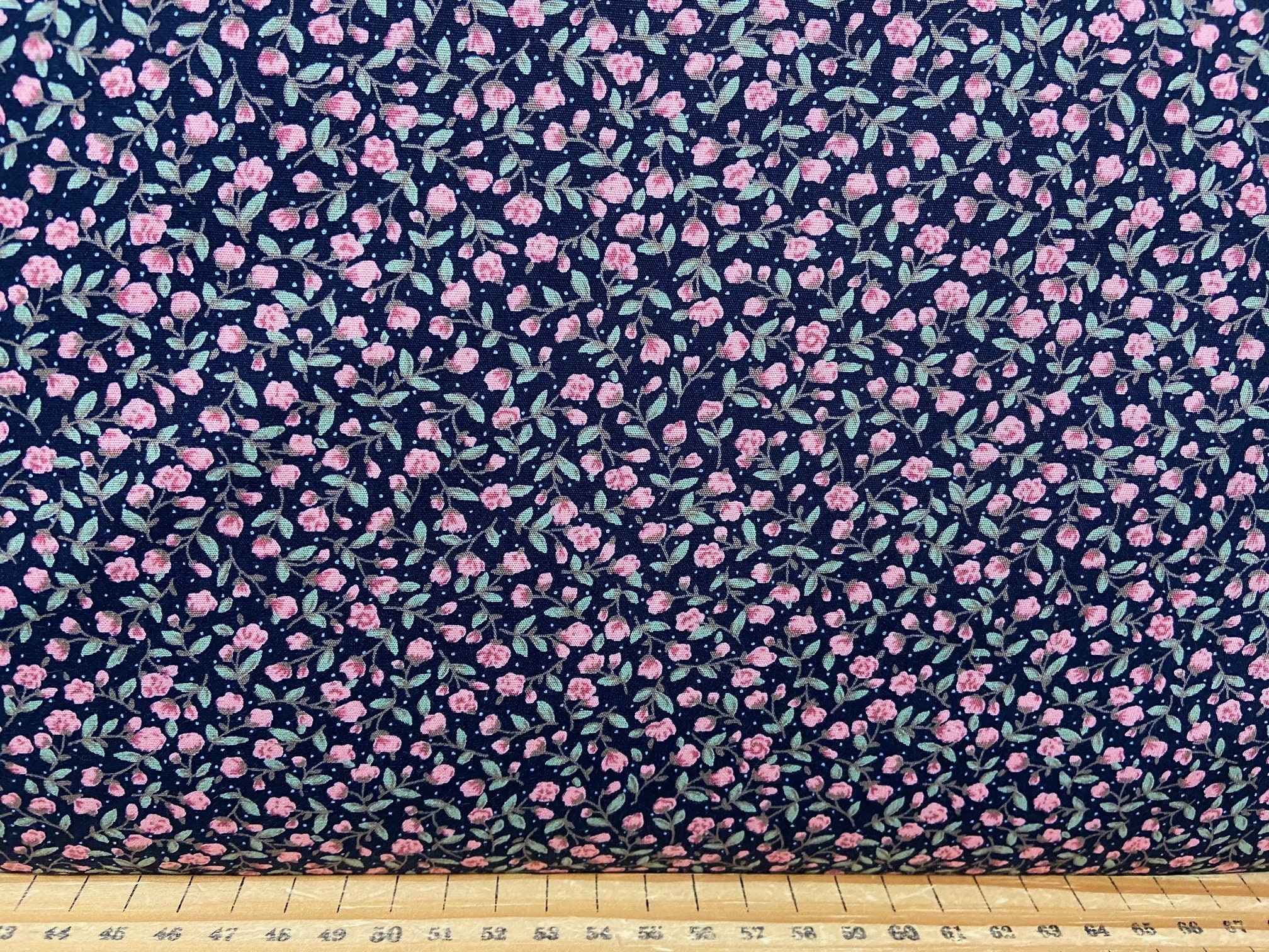 Rose & Hubble Ditsy Rose Flowers Floral 100% Cotton Fabric by | Etsy