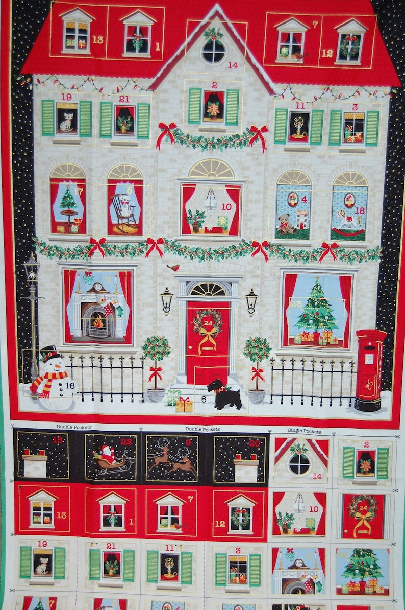 ready to sew for Xmas Stuart Hillard Nutcracker Advent Calendar//Stocking panels