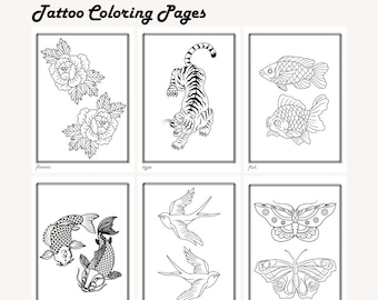 Tattoo Coloring Pages
