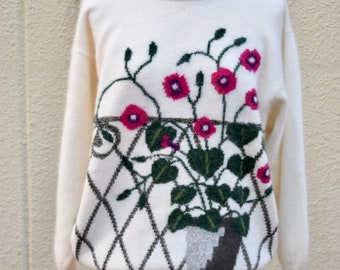 retro mohair sweater mom sweater