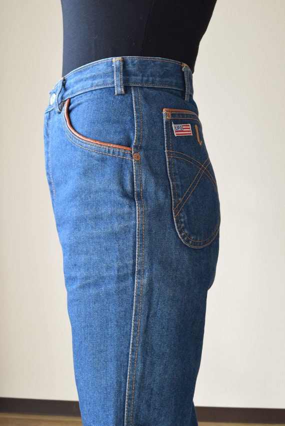 Rare! UFO jeans unique jeans 70s 80s mom jeans - image 5