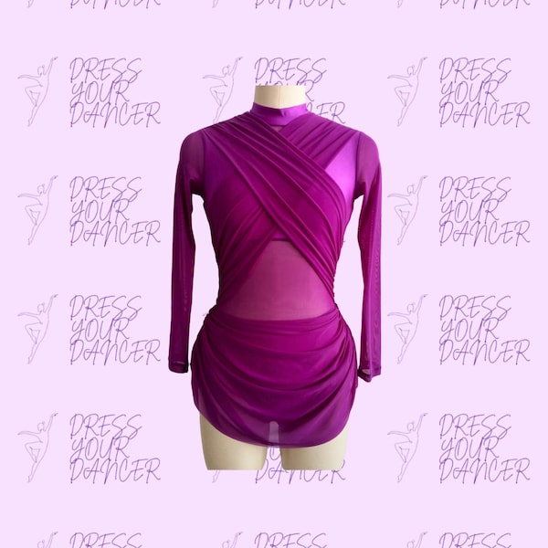 Unravel Dance Costume – Girls Contemporary or Lyrical Solo Costume, Womens Competition Dancewear, Custom Teen Stage Performance Outfit