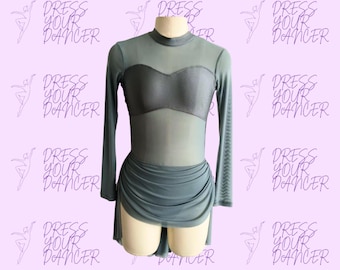 Unsteady Dance Costume – Girls Lyrical or Contemporary Solo Costume, Womens Competition Dancewear, Custom Teen Stage Performance Outfit