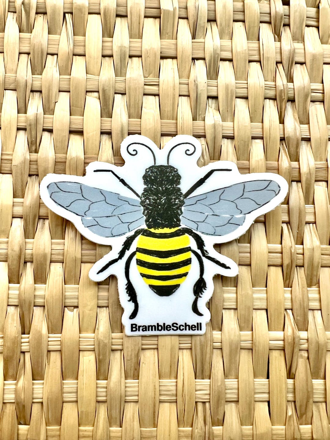 Pollen Sticker Honeybee Vinyl Sticker: Waterproof Pollinator Art Decal - Etsy