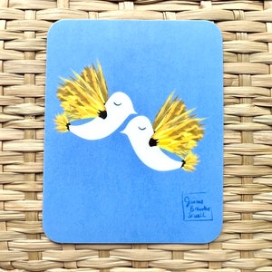 Peace Dove Vinyl Sticker, Waterproof, Original Illustration, Support for Ukraine, Protest Art, Anti-War Laptop/Water Bottle/Car Decal