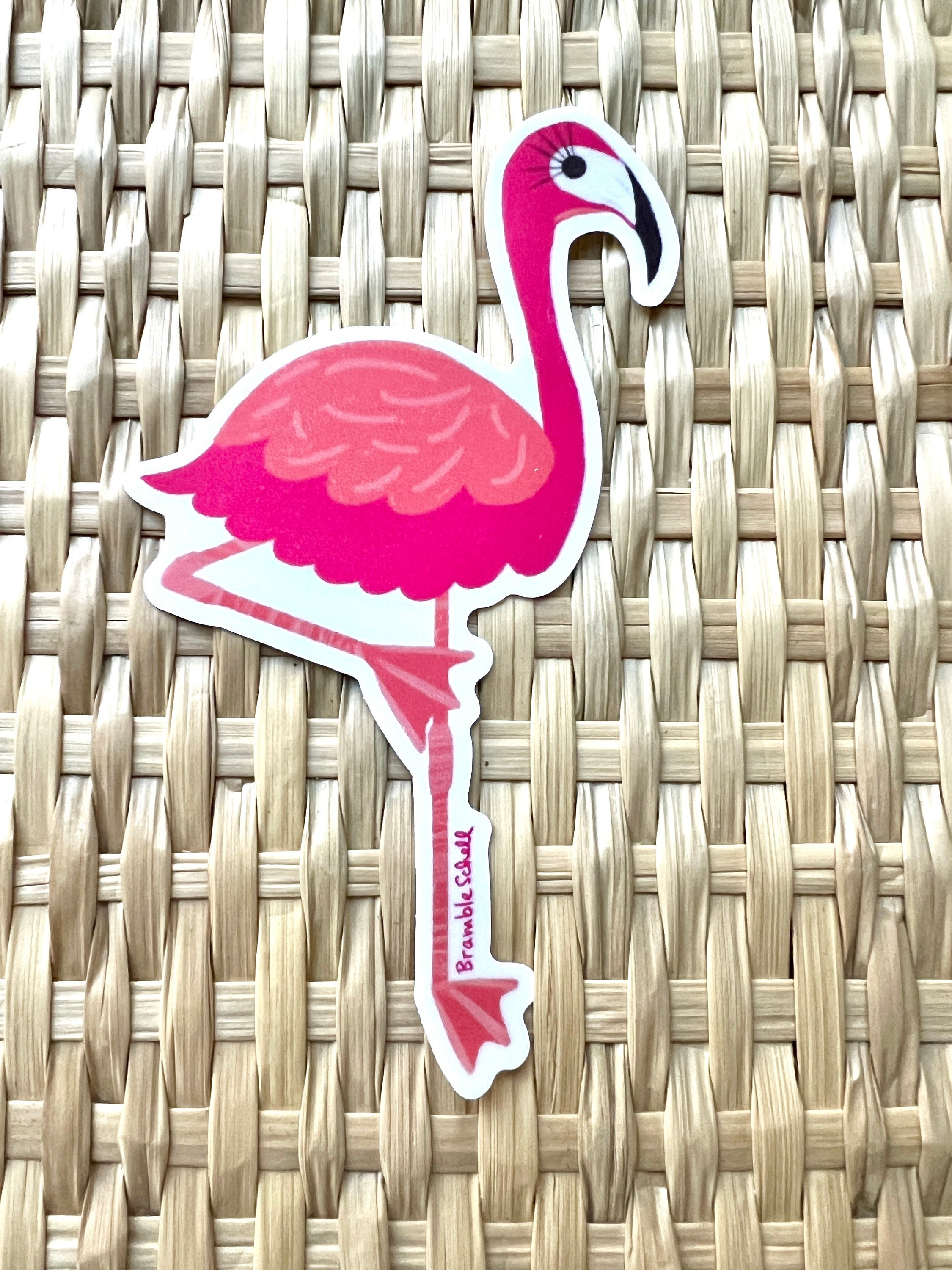 Flamingo Vinyl Sticker: Waterproof Die-cut Decal - Etsy