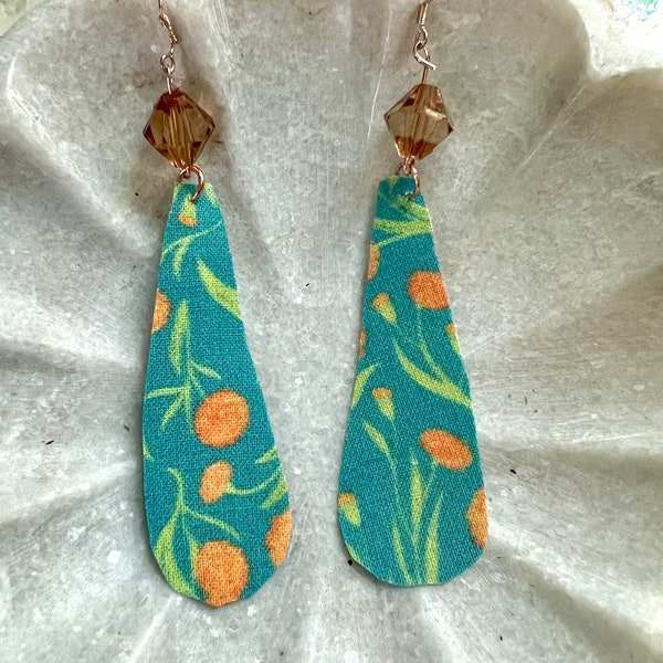 Fabric Earrings - Etsy