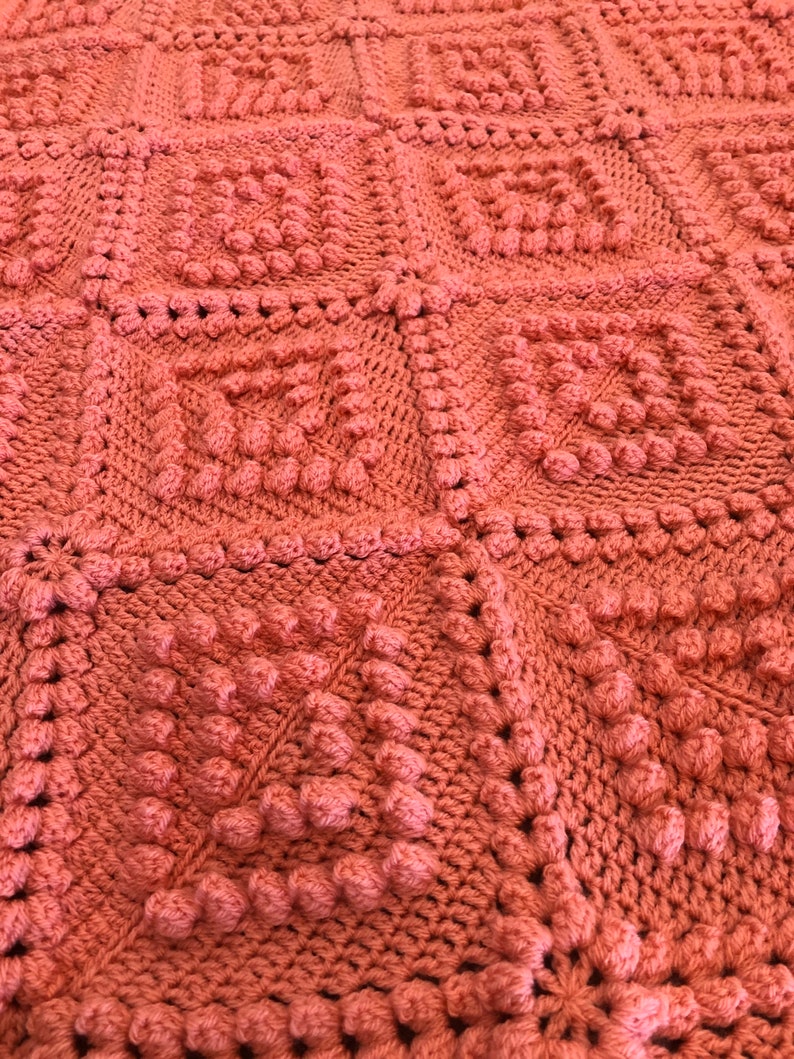 Crochet Blanket//handmade Blanket Fenya Throw Texture Lapghan Etsy