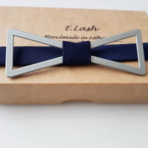 Metal bow tie, original bow tie, Silver color bow tie, metal bowtie, metal bowties, metal bow ties, Grey bow tie, silver bowtie, metal gray