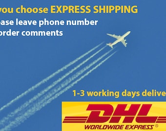 Expressversand-Upgrade, Internationaler Expressversand mit DHL, Sehr schnelle Lieferung