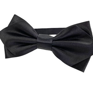 Black Silk bow tie, bow tie, silk bow ties, silk bowties, anniversary bow tie, bow tie for weddings, weddings, wedding bow tie, best seller