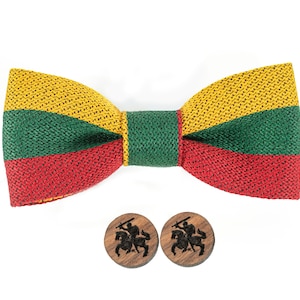 Lithuanian Bow Tie, Lithuanian Flag Bow Tie, Litas Cufflinks, Vytis Cufflinks, Coin Cufflinks, Lithuania, Lithuanian gift, Lithuanian