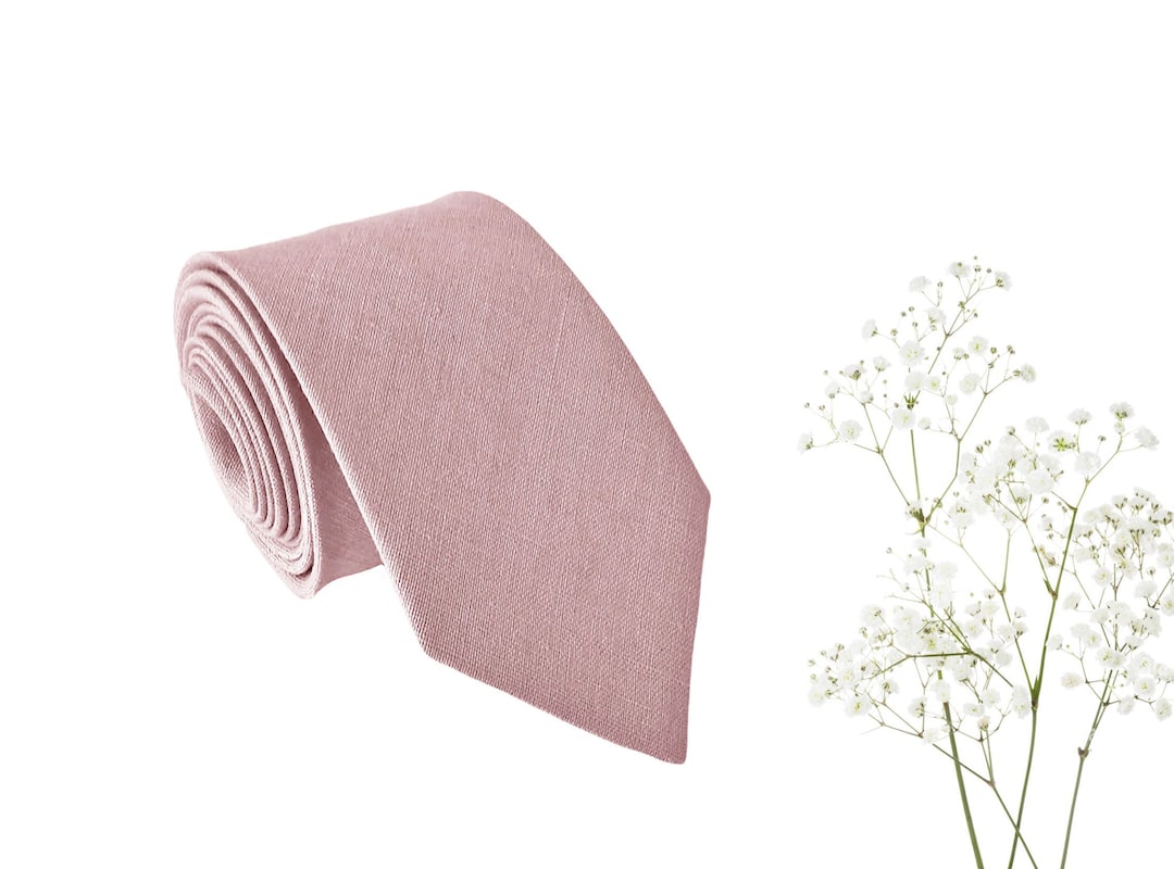 dusty rose tie and suspenders