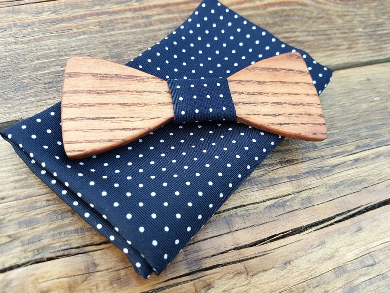 Wooden Bow Tie and Cufflinks Wedding Accessories Birthday Etsy
