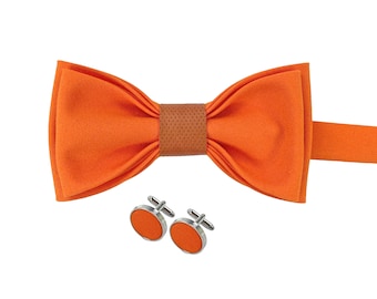 Orange bow tie for men, Handmade bowtie, Orange bow tie, Stylish bow tie, bow tie for men, bowtie for men, orange suspenders