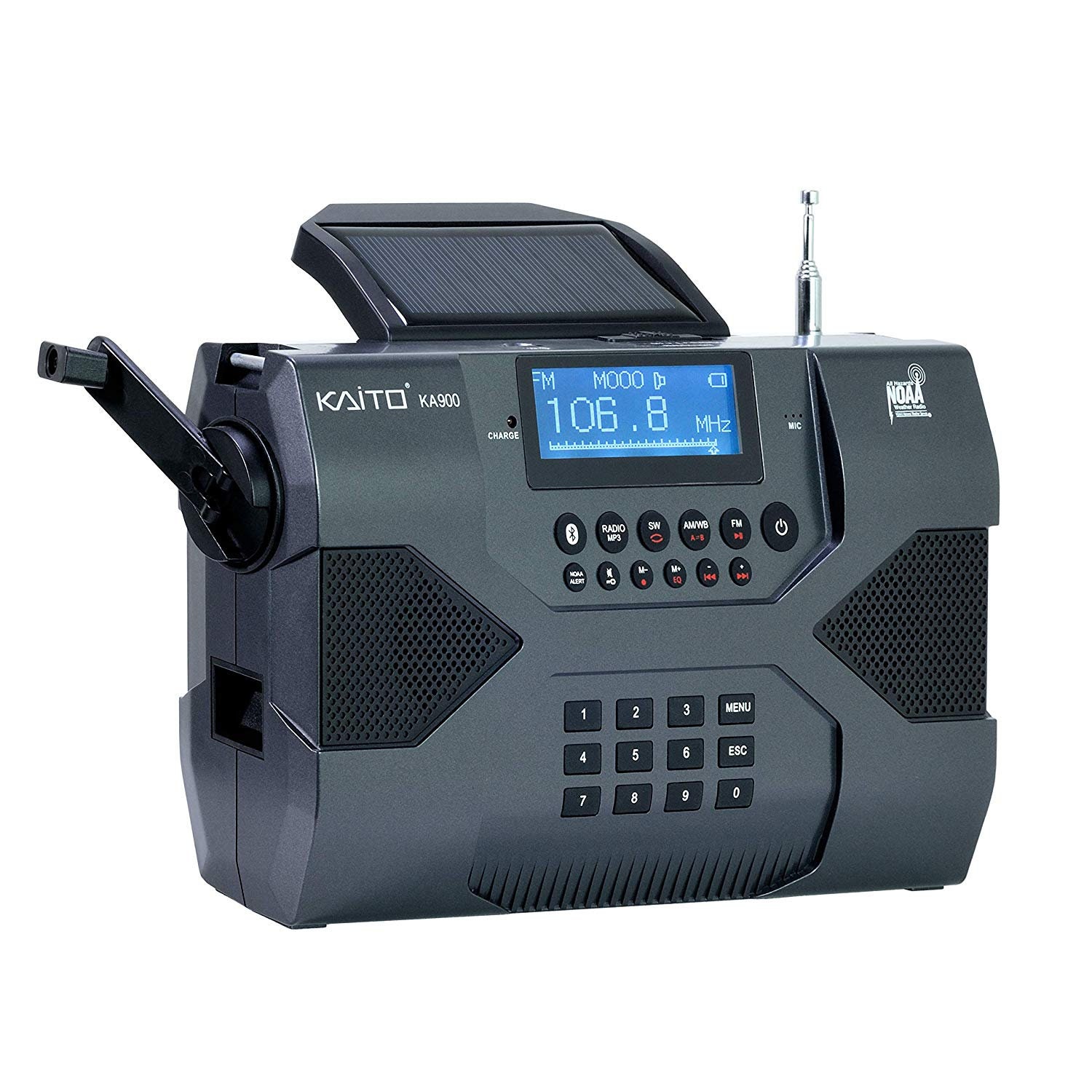 Stéréo Météo Fm Radio Solaire Manivelle À Ondes Noaa Am Courtes Ka900 Voyager MaxDigital JTclFK1