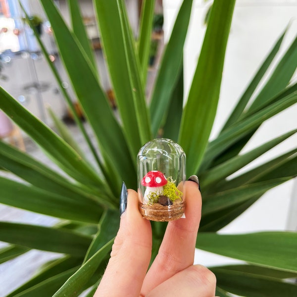 Mushroom fairy jar SMALL