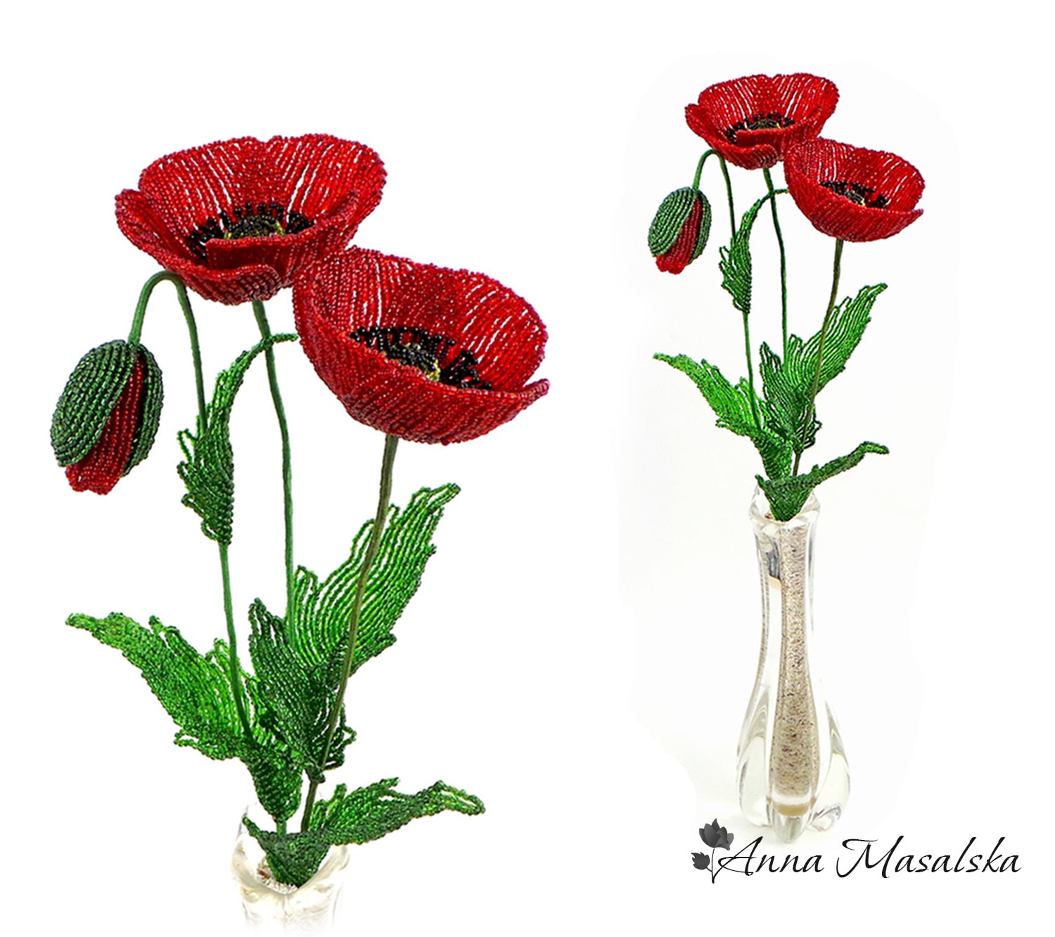 ジョアン アイザック「flower Garden french Poppies」 ジョアン