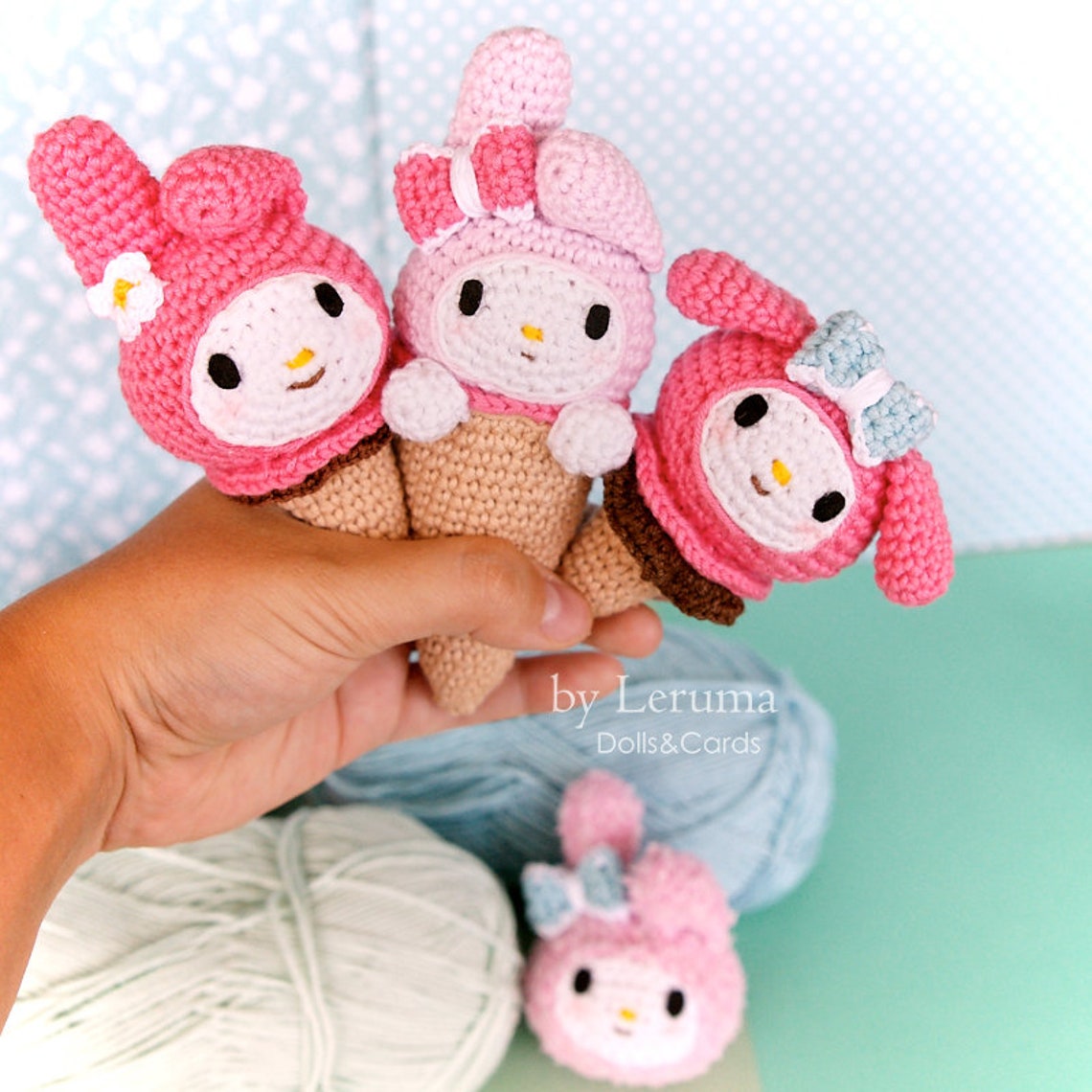 3 in 1 My Melody Ice Cream Crochet Pattern My Melody Etsy
