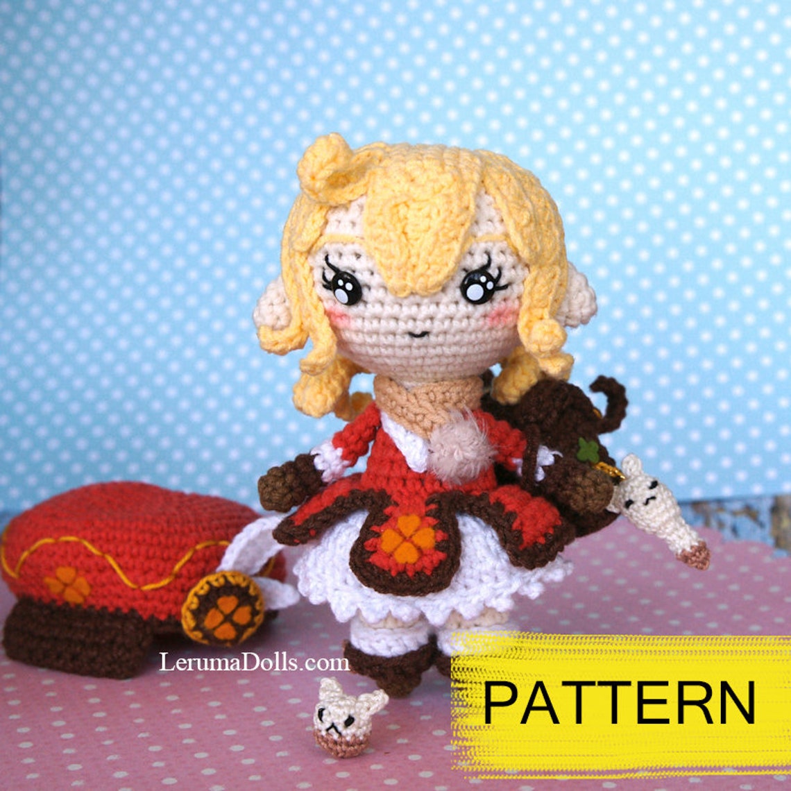 PDF file Klee crochet pattern Genshin Impact crochet | Etsy