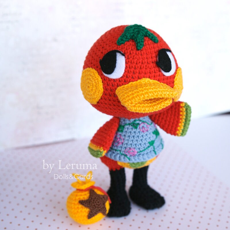 MADE TO ORDER Ketchup duck villager Animal Crossing amigurumi Etsy