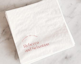 Cocktail Napkin Template, Modern Cocktail Napkin, Rehearsal Dinner Napkin, Editable Cocktail Napkin, Printable Napkin, Templett #057 REBECCA