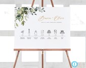 Rustic Wedding Day Schedule Sign Template Download Printable Timeline Sign Templett Wedding Timeline  18