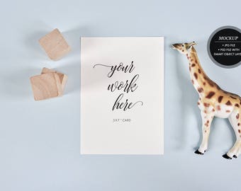 Download Styled stock photography - card mockup, invitation baby cards party greeting card invite mock up ...