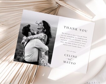 Present Thank You Cards inc envelopes WT7 Personalised Photo Wedding Gift Present Thank You Cards inc envelopes WT7 Personalised Photo Wedding Gift