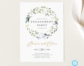 Engagement party invitation template, Rustic engagement invite Rustic engagement invitations template invitation printable 18