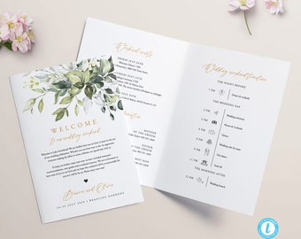 Rustic Wedding Weekend Itinerary Template Wedding Day Schedule of Events Weekend wedding timeline Template Templett 18