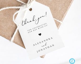 Wedding Tag Template Download Modern Tag Templett Favor Tag Template Printable Tag Gift Tag Favor label 10