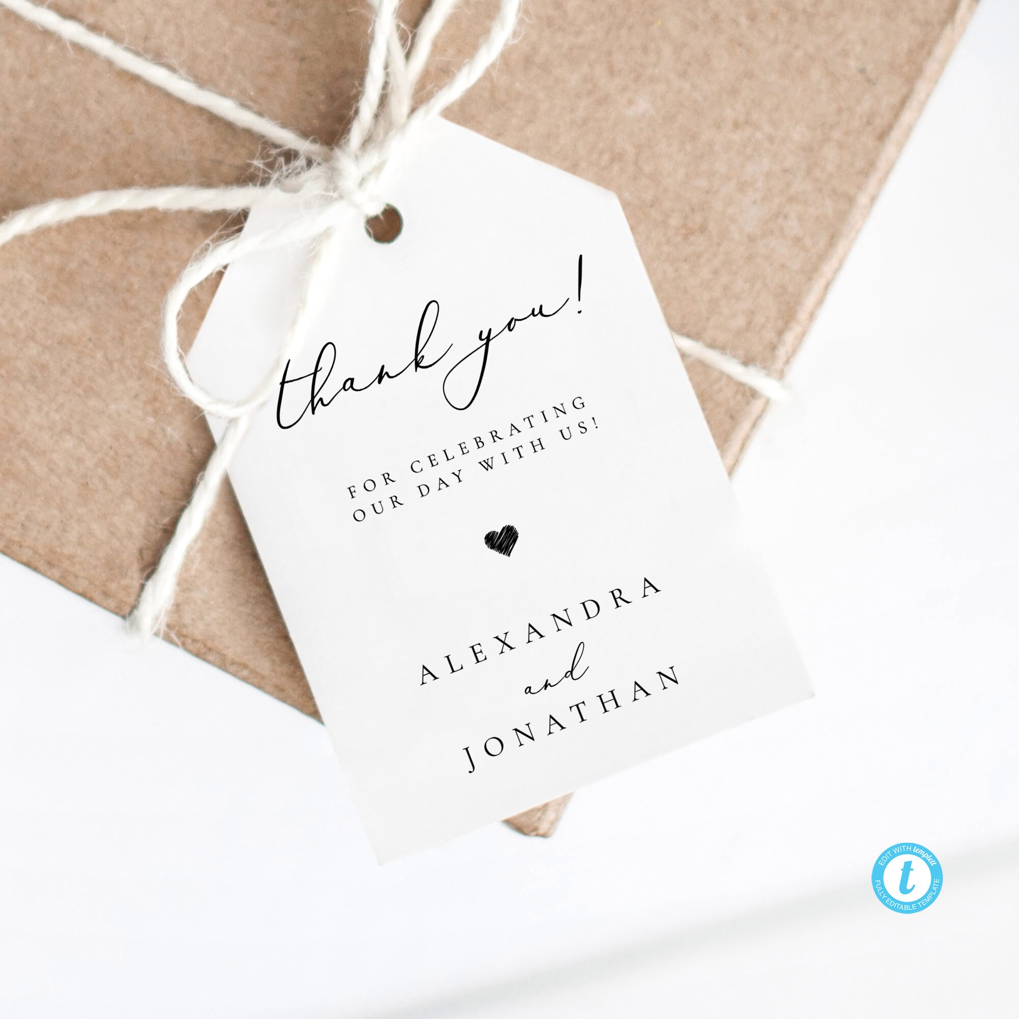 Wedding Gift Tag Template