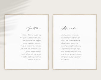 Printable Wedding Vows Template Download Simple Vows Anniversary Vows Keepsakes Wedding Vows Gift #10