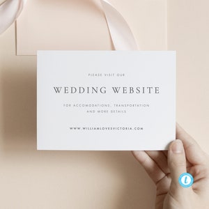 Wedding Website Insert Card Wedding Insert Template download Simple Wedding Insert card Modern Wedding editable Insert Enclosure Card 14