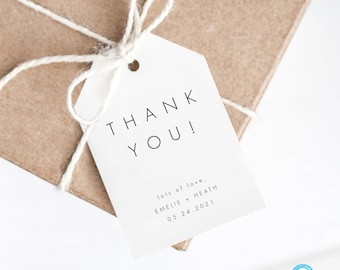 Modern Wedding Tag Template Download Simple Minimalist Tag Templett Favor Tag Template Printable Tag Gift Tag Favor label #32