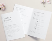 Elegant Wedding Weekend Itinerary Template Weekend Timeline Program Wedding Booklet Printable Welcome Bag Note Wedding schedule #24