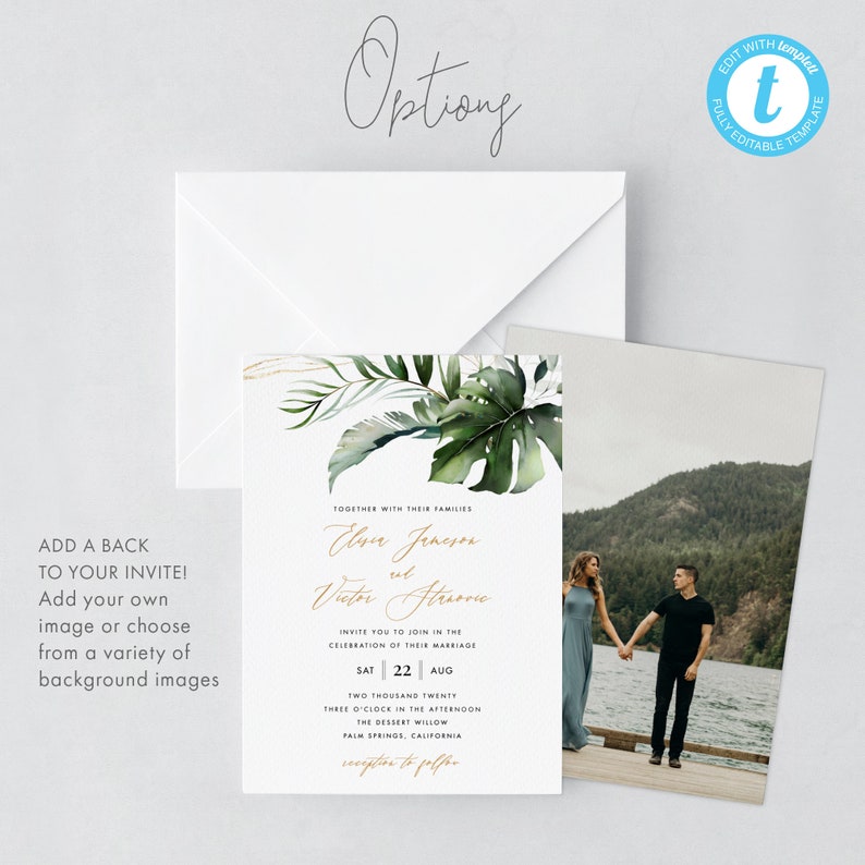 Tropical Wedding Invite Invitation Templett Template download Hawaiian Wedding Tropical Wedding Invite Tropical Invitation 23 bild 7