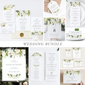 Boho Wedding Bundle Download Template Rustic Wedding Invitation Template Invitation Bundle printable invitation set Templett 20