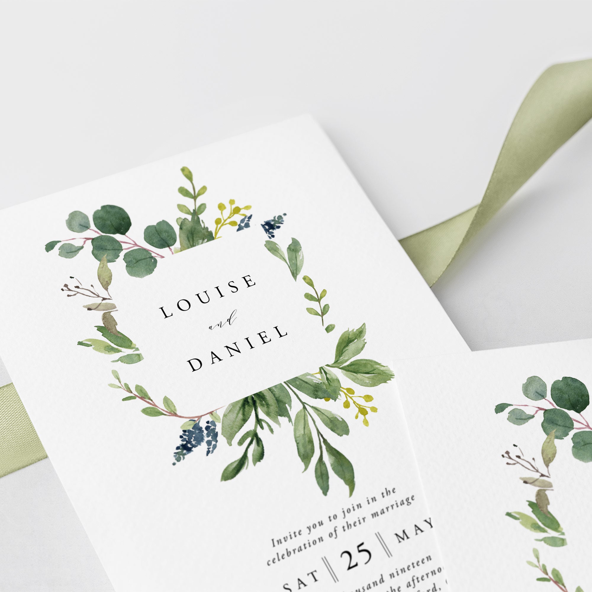 Printable Wedding Invitation Template Editable Wedding Invite | Etsy