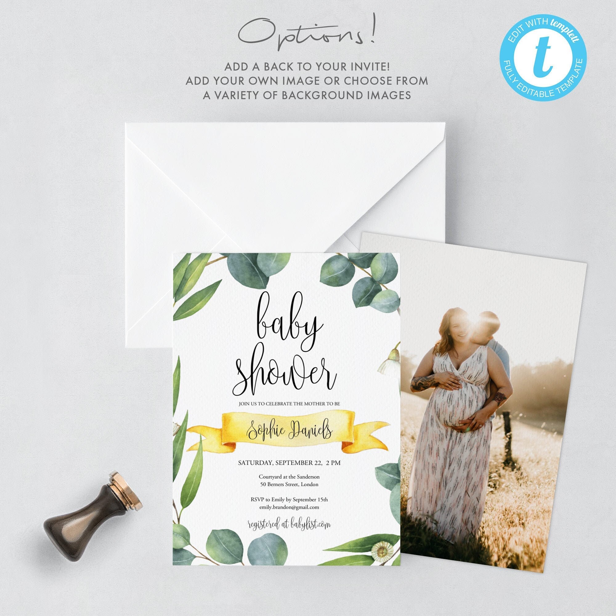 Baby Shower Template Baby Shower Invite Invitation Template Etsy