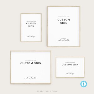 Printable Custom Sign Template Modern Wedding Sign Printable Editable Wedding sign Custom Wedding Sign Simple DIY Sign Templett 27