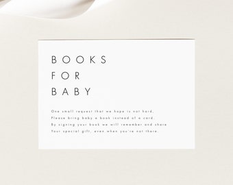 Minimalist Books for Baby Template Baby Shower Books for Baby Download Modern Books for baby M21