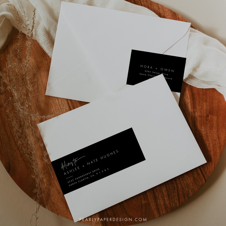 Wraparound Address Label Template, Printable Label Template for ...