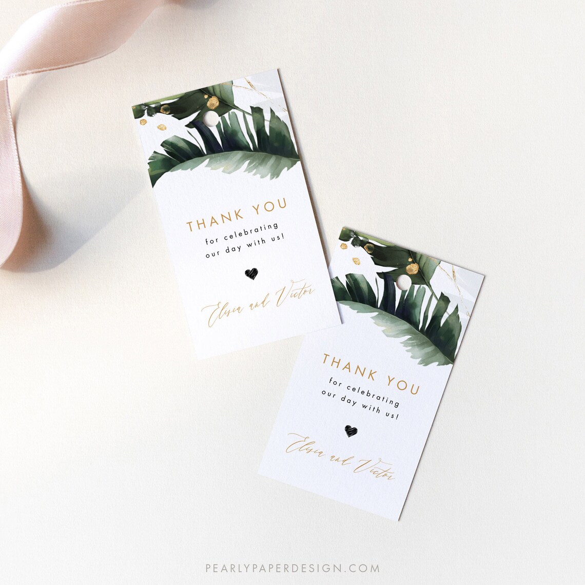 Printable Favor Tag Template Modern Wedding Tag Templett - Etsy