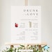 Printable Bar Menu Template Signature Cocktails Sign Download Elegant Wedding Bar Sign Modern Sign Signature Drink Sign Templett #36