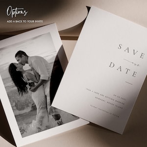 Elegant Save the Date Template Download Custom Modern Simple Save the Date Card Templett Printable Save our date invitation 36 image 5