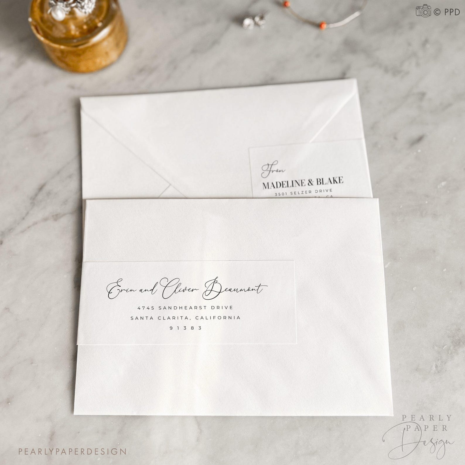 Wraparound Address Label Template, Printable Label Template for ...