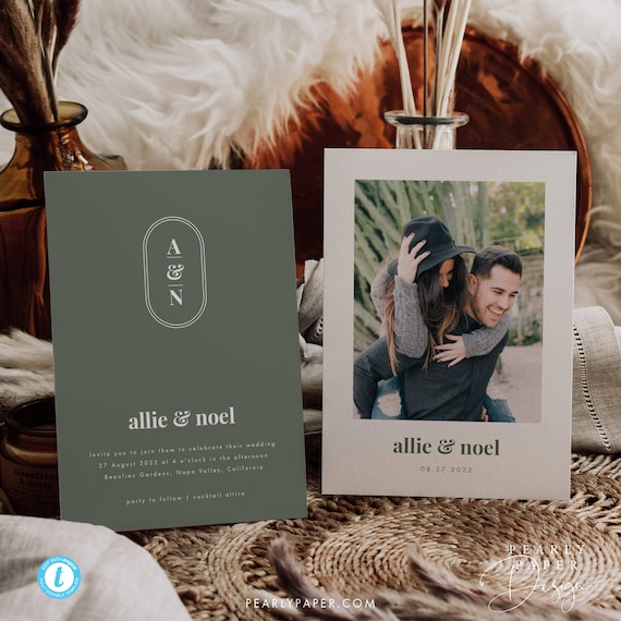 Sage Green Wedding Invitation Template Digital Download Sage Invitation Templett Botanical Wedding #47