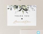 Wedding Thank you template download Rustic Thank you cards printable Wedding thank you notes Editable thank you card 18